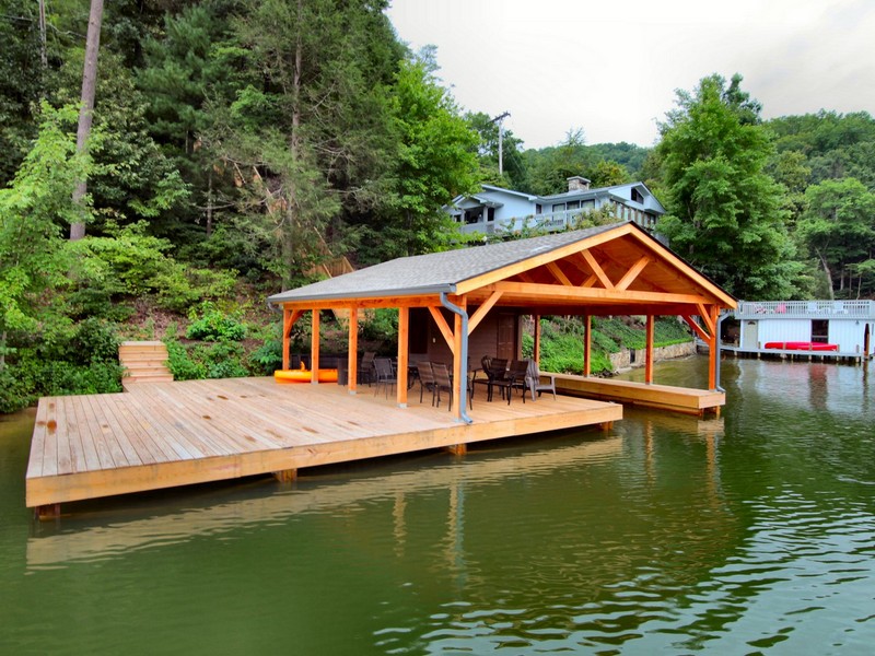 Our Boathouse Construction Marathon Builders Lake Lure, NC Home Builder